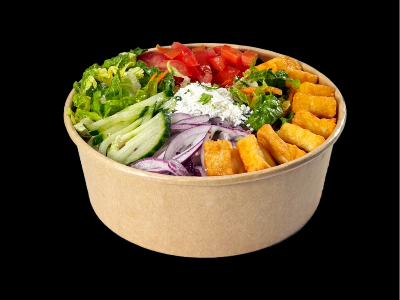 Grillkäse Salat